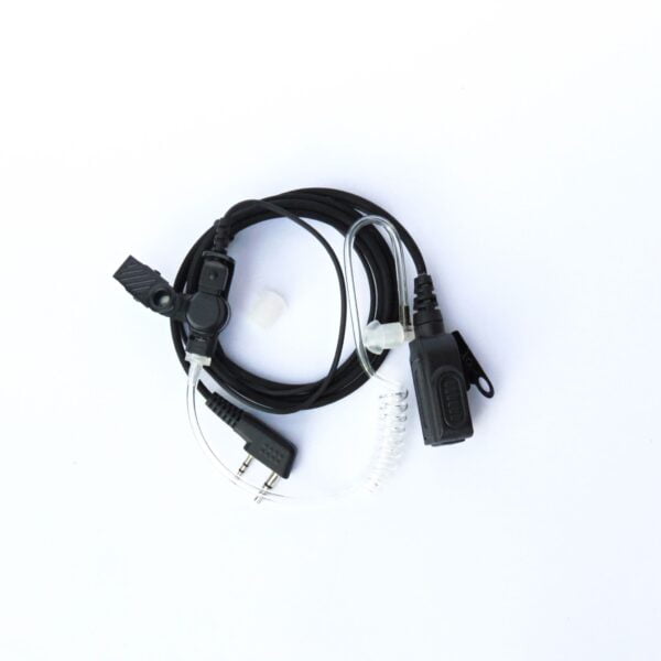 Audífono con micrófono PTT para KENWOOD